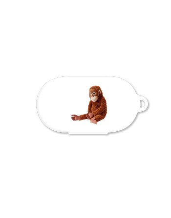 [버즈케이스]원숭이(고리형)-화이트