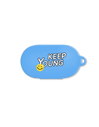 [버즈케이스]KEEP YOUNG(고리형)-블루