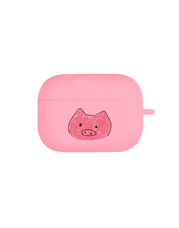 [에어팟 프로 에어팟3]크레파스 돼지(고리형)-핑크